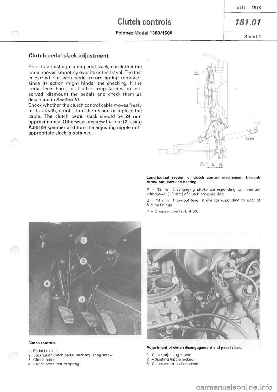 POLONEZ FSO 1300 1978  Repair Manual 
