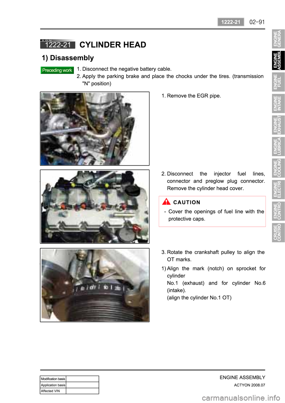SSANGYONG ACTYON 2008  Service Repair Manual 