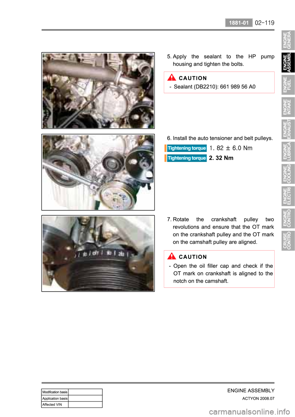 SSANGYONG ACTYON 2008  Service Repair Manual 
