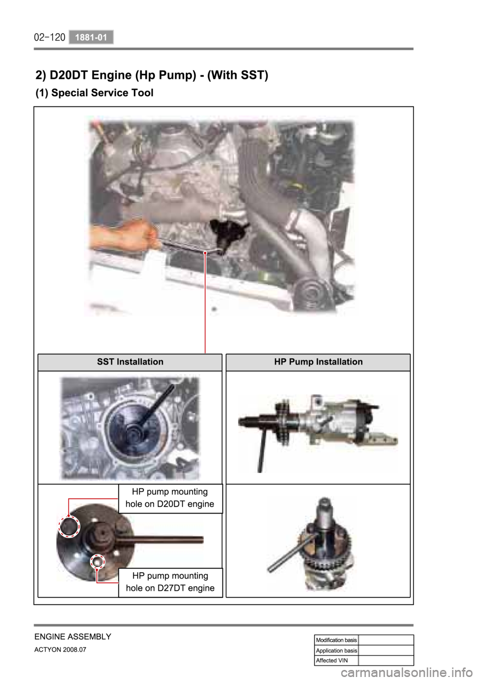 SSANGYONG ACTYON 2008  Service Repair Manual 
