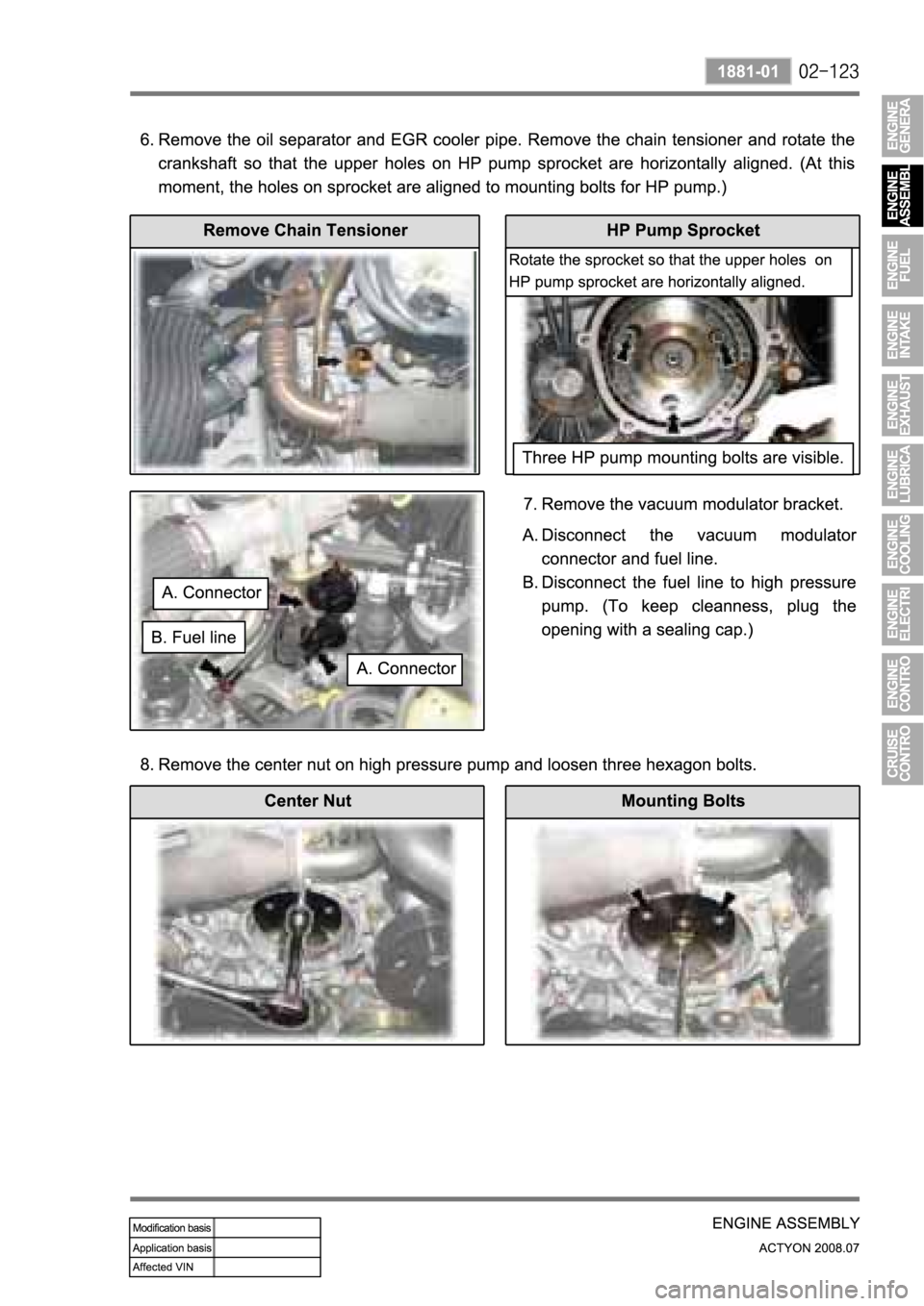 SSANGYONG ACTYON 2008  Service Repair Manual 