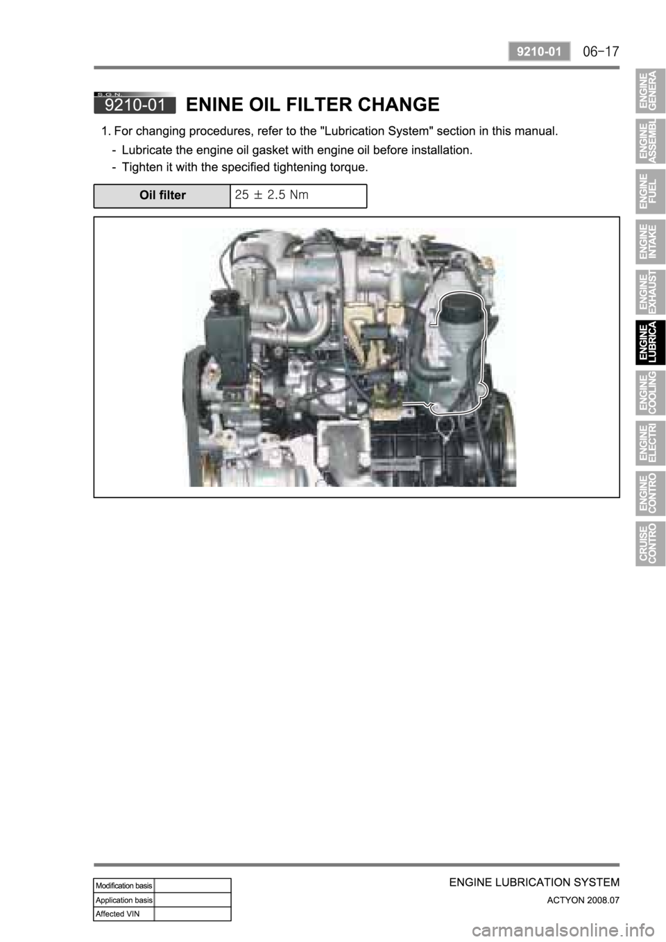SSANGYONG ACTYON 2008  Service Repair Manual 