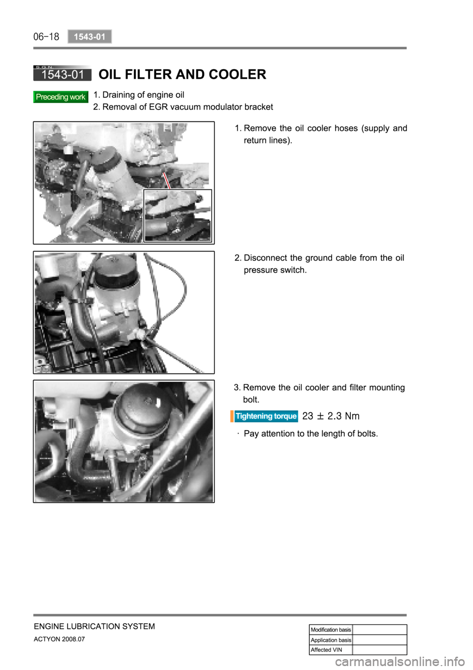 SSANGYONG ACTYON 2008  Service Repair Manual 