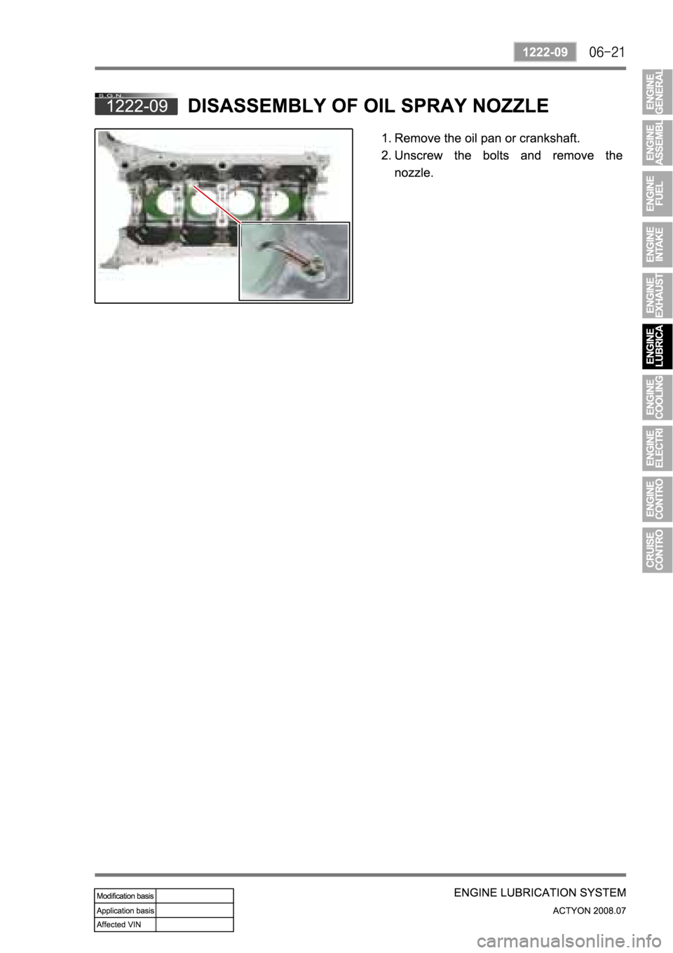 SSANGYONG ACTYON 2008  Service Repair Manual 