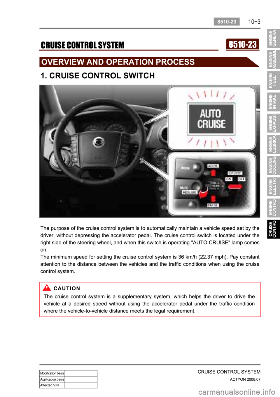 SSANGYONG ACTYON 2008  Service Repair Manual 