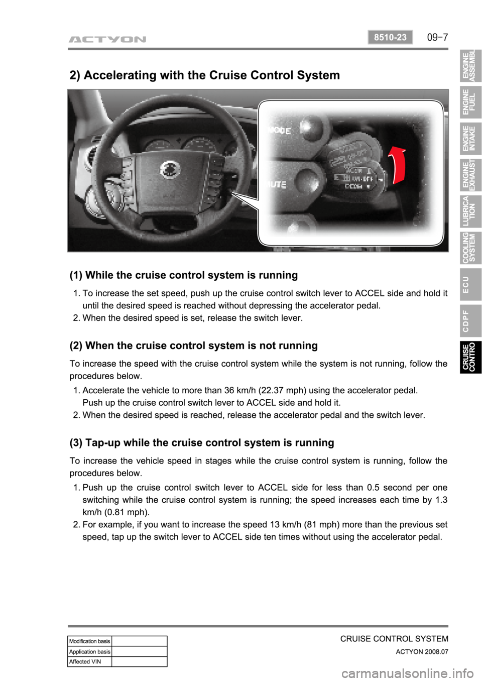 SSANGYONG ACTYON 2008  Service Repair Manual 