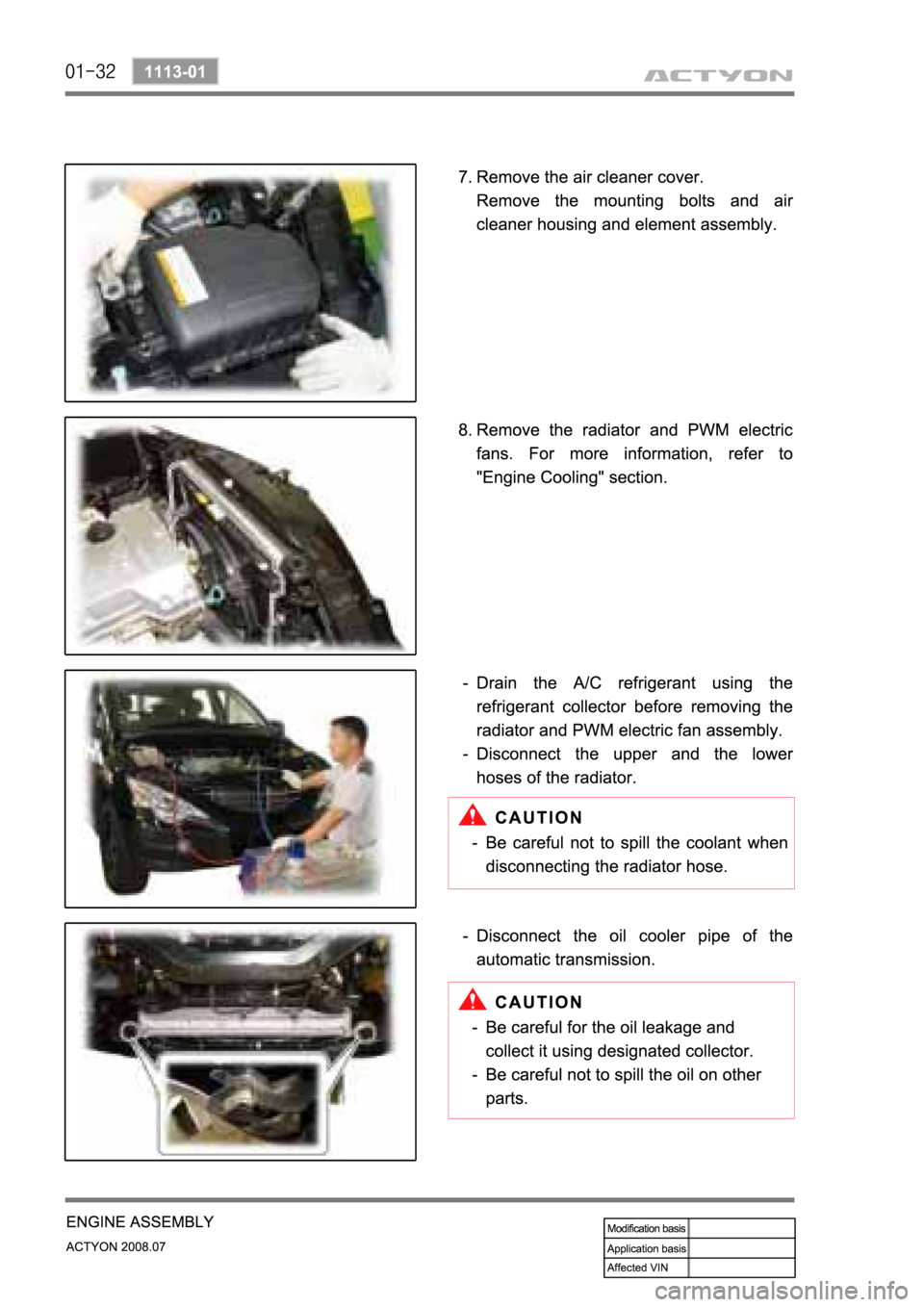 SSANGYONG ACTYON 2008  Service Repair Manual 