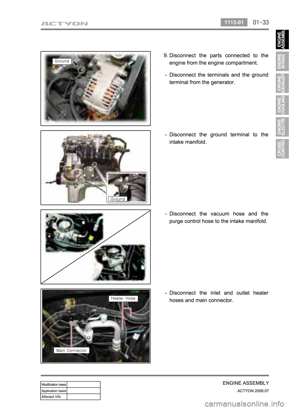 SSANGYONG ACTYON 2008  Service Repair Manual 