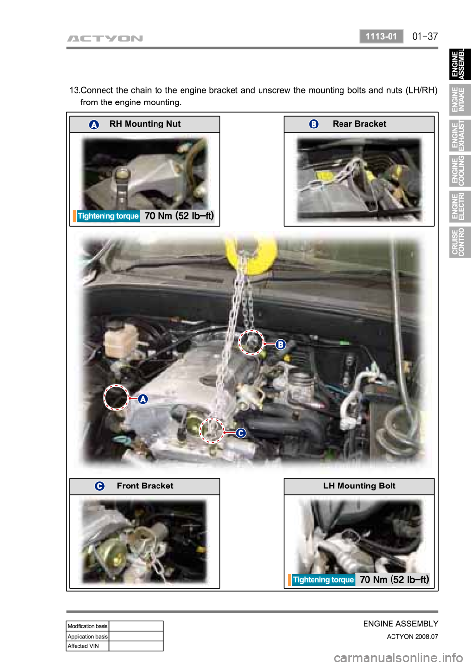 SSANGYONG ACTYON 2008  Service Repair Manual 