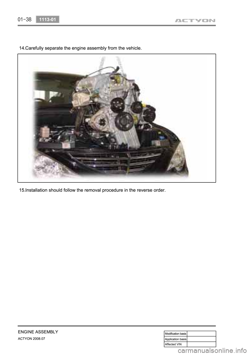 SSANGYONG ACTYON 2008  Service Repair Manual 