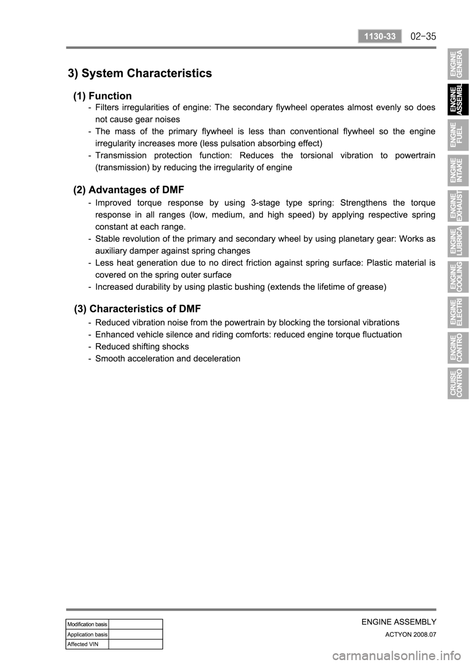 SSANGYONG ACTYON 2008  Service Repair Manual 