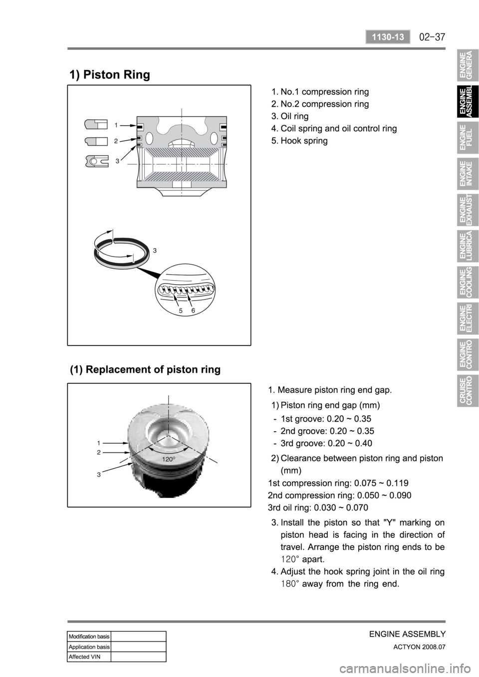 SSANGYONG ACTYON 2008  Service Repair Manual 