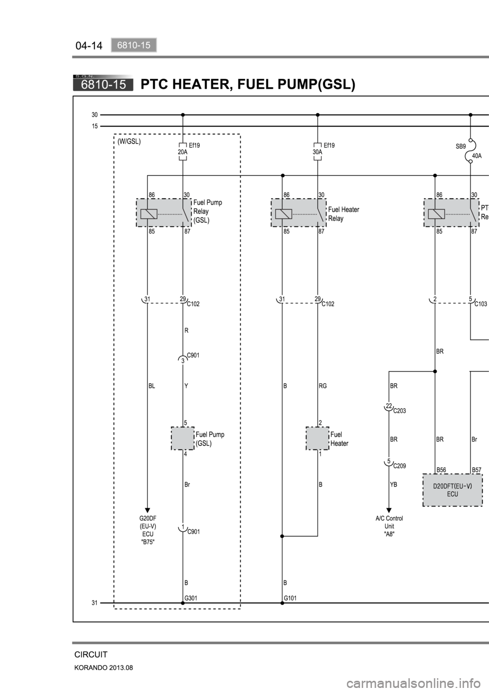 SSANGYONG KORANDO 2013  Service Manual 