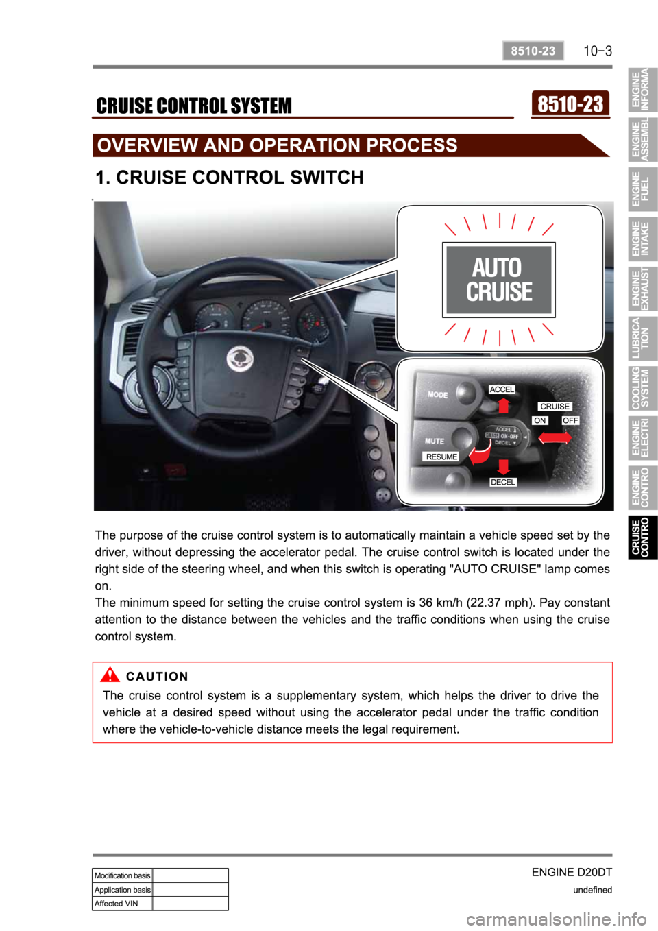 SSANGYONG KYRON 2010  Service Manual 