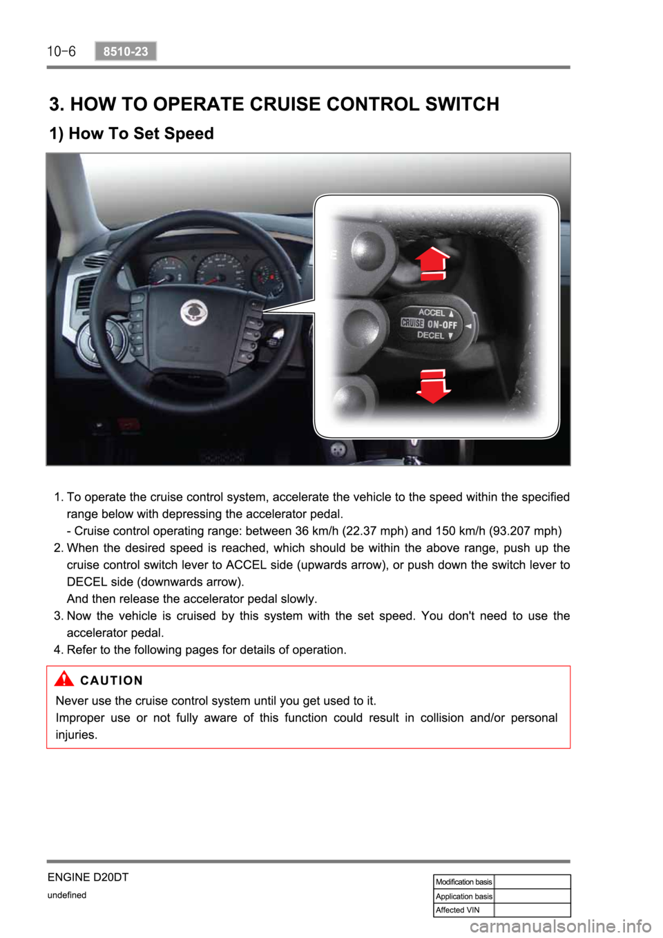 SSANGYONG KYRON 2010  Service Manual 