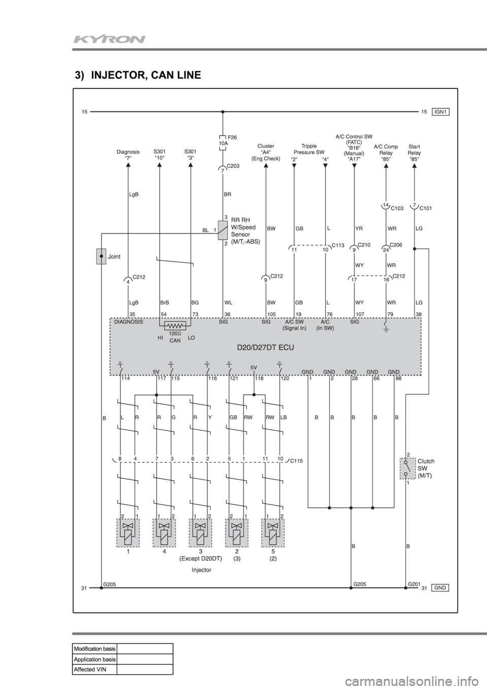 SSANGYONG KYRON 2008  Service Manual 