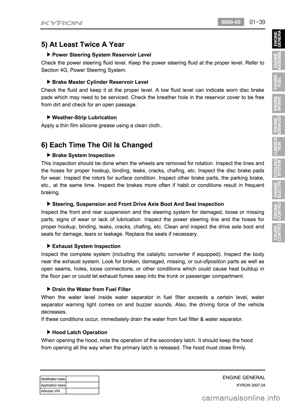 SSANGYONG KYRON 2007  Service Manual 