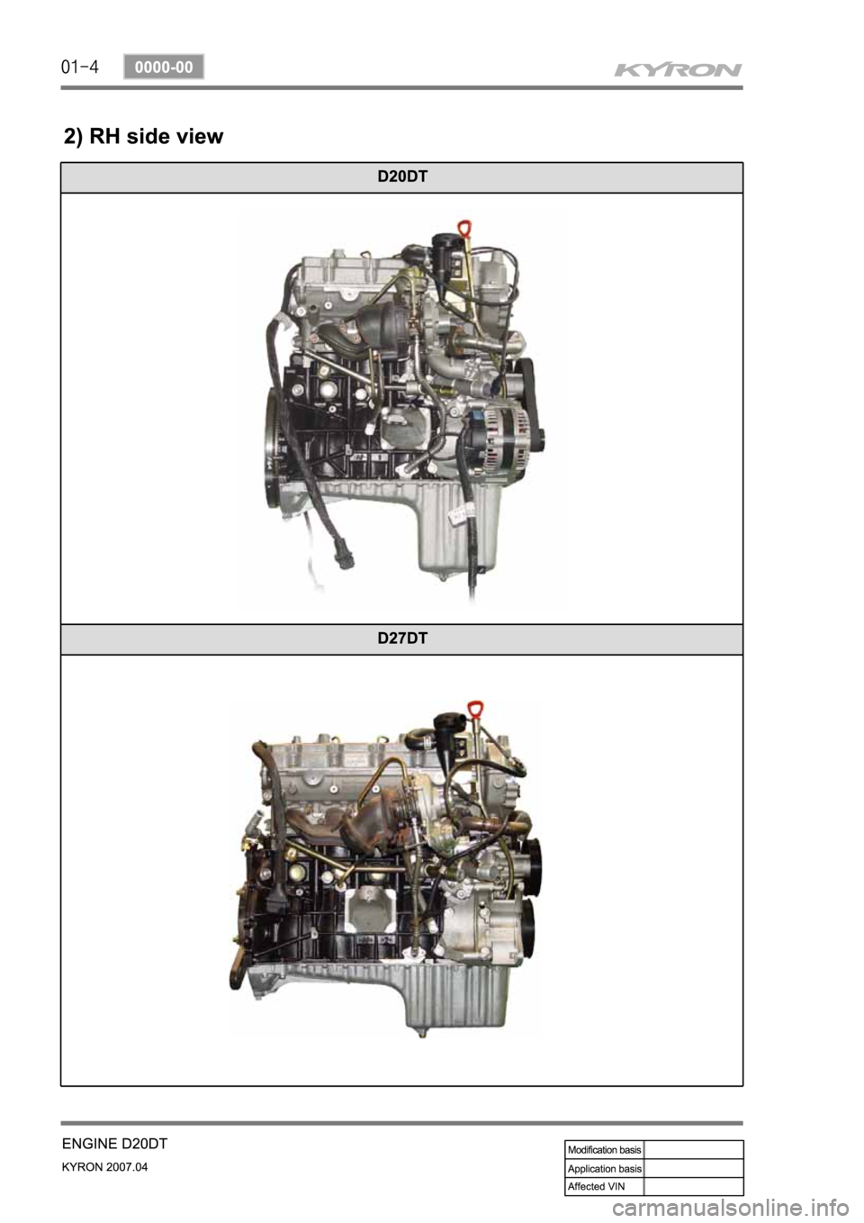SSANGYONG KYRON 2007  Service Manual 