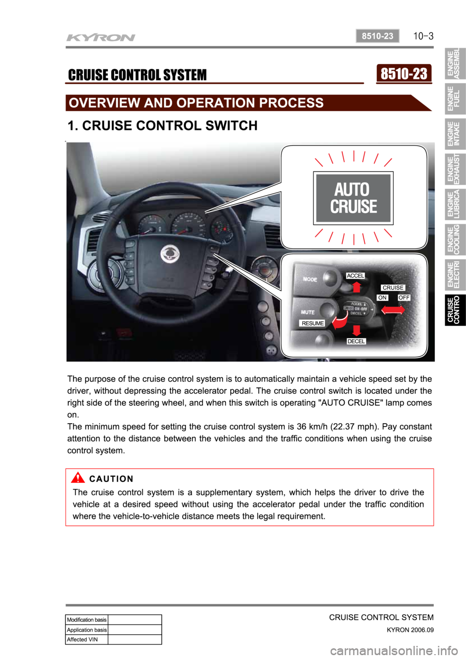 SSANGYONG KYRON 2006  Service Manual 