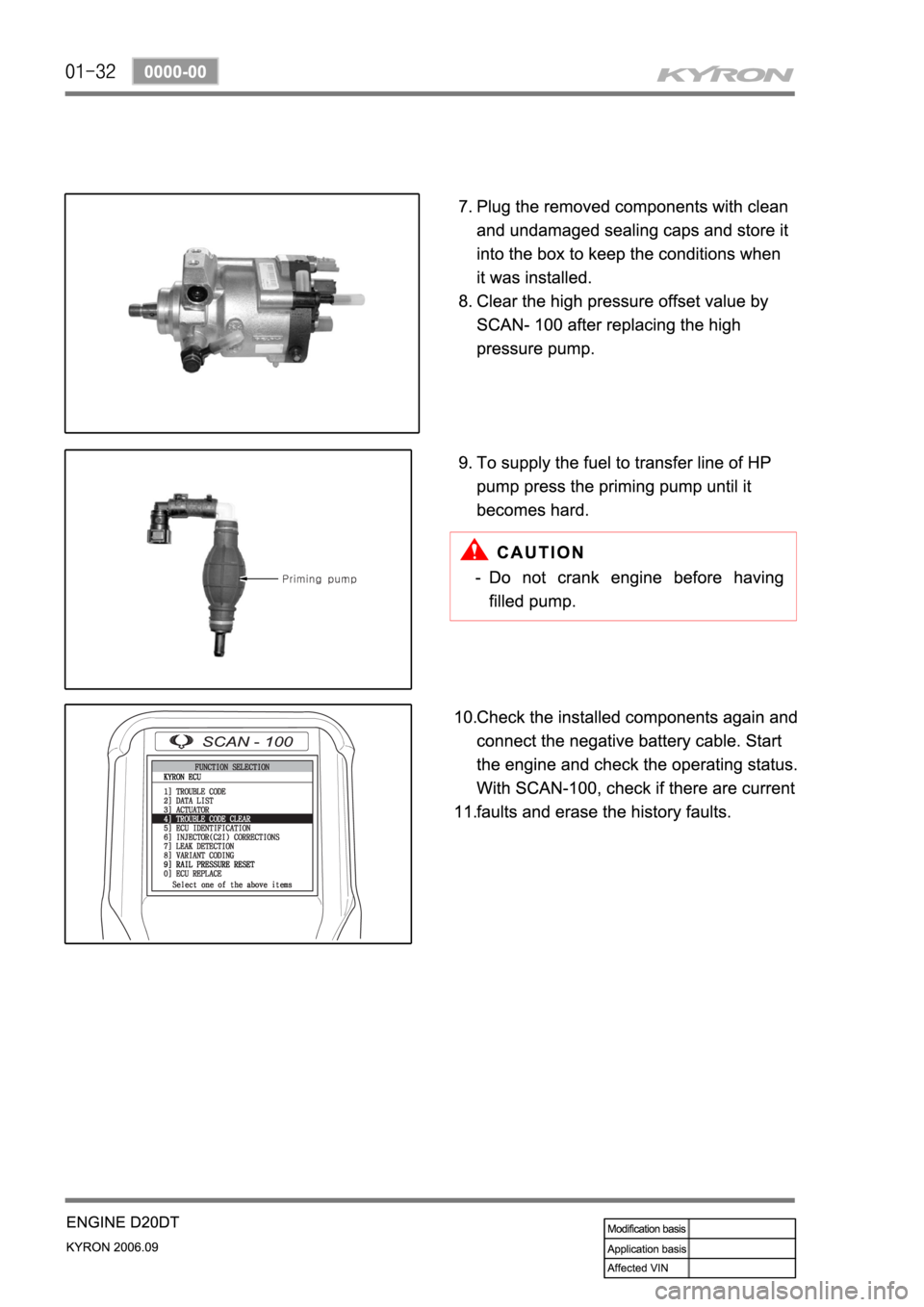 SSANGYONG KYRON 2006  Service Manual 