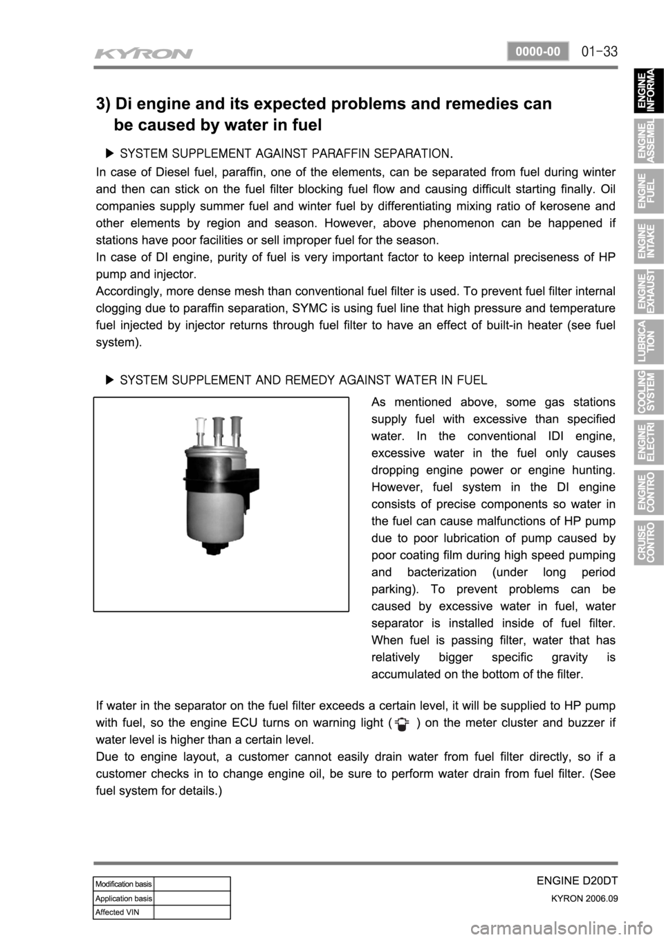 SSANGYONG KYRON 2006  Service Manual 