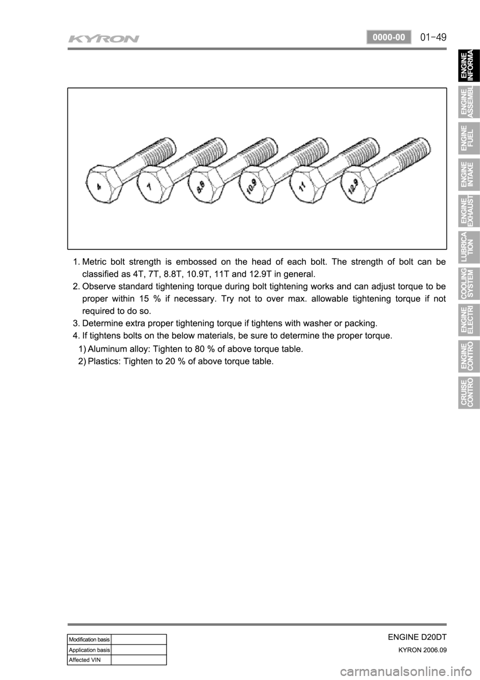 SSANGYONG KYRON 2006  Service Manual 
