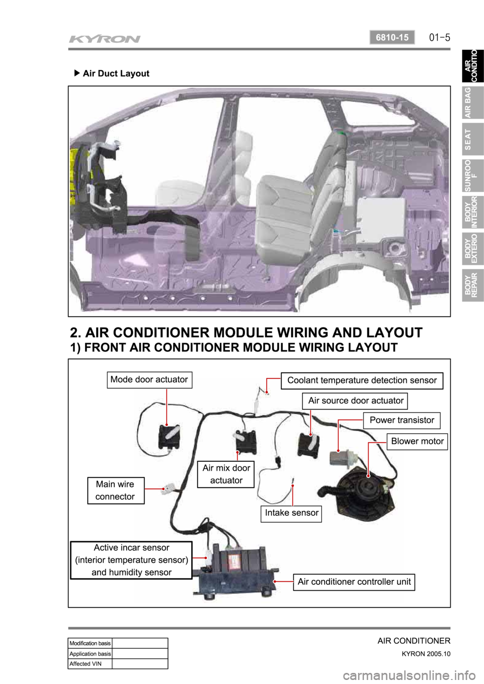 SSANGYONG KYRON 2005  Service Manual 