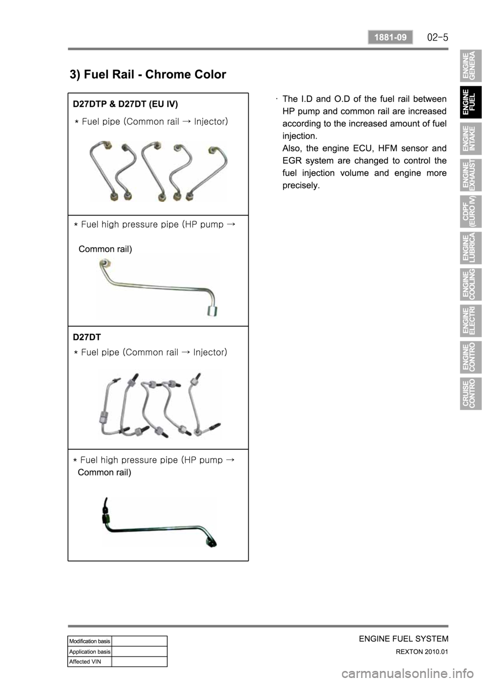 SSANGYONG NEW REXTON 2010  Service Manual 