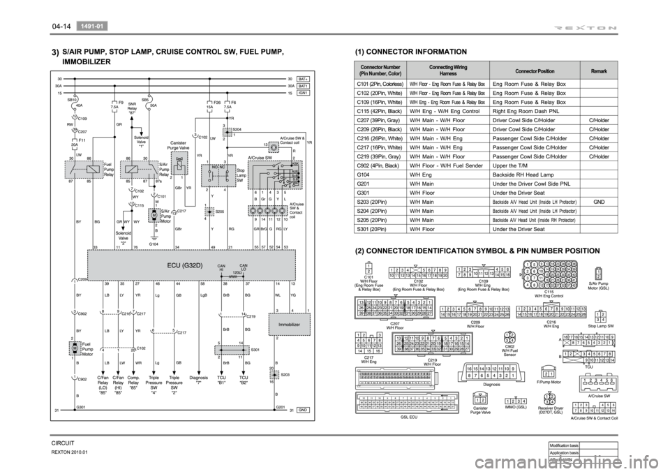 SSANGYONG NEW REXTON 2010  Service Manual 