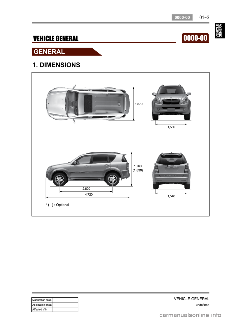 SSANGYONG REXTON 2007  Service Manual 