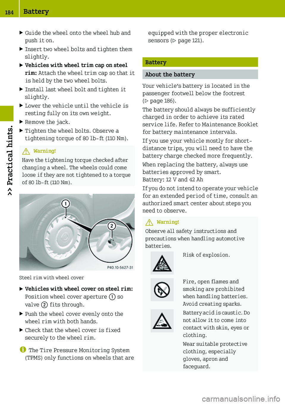 SMART FORTWO COUPE 2019  Owners Manual 