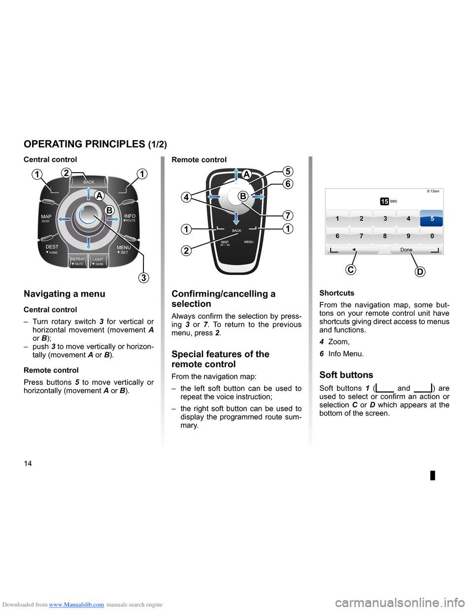 RENAULT THALIA 2013 2.G Carminat Tomtom Navigation Owners Manual Downloaded from www.Manualslib.com manuals search engine controls  . . . . . . . . . . . . . . . . . . . . . . . . . . . . . . . . . . . . . . . . . . . . . . . . . . . . . . . . . . . . . . . . . .(c