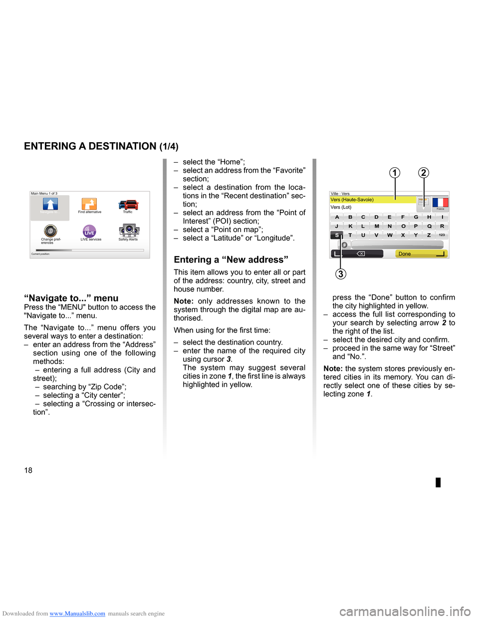 RENAULT THALIA 2013 2.G Carminat Tomtom Navigation Owners Manual Downloaded from www.Manualslib.com manuals search engine address  . . . . . . . . . . . . . . . . . . . . . . . . . . . . . . . . . . . . . . . . . . . . . . . . . (up to the end of the DU)
guidance a