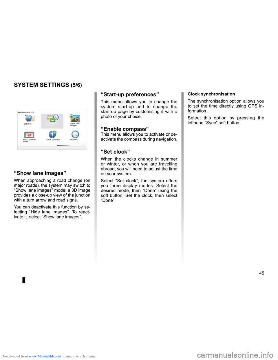 RENAULT THALIA 2013 2.G Carminat Tomtom Navigation Owners Manual Downloaded from www.Manualslib.com manuals search engine clocksetting  . . . . . . . . . . . . . . . . . . . . . . . . . . . . . . . . . . . . . . . . . . . . . . . . . . . . . . . . . . . . . . (curr