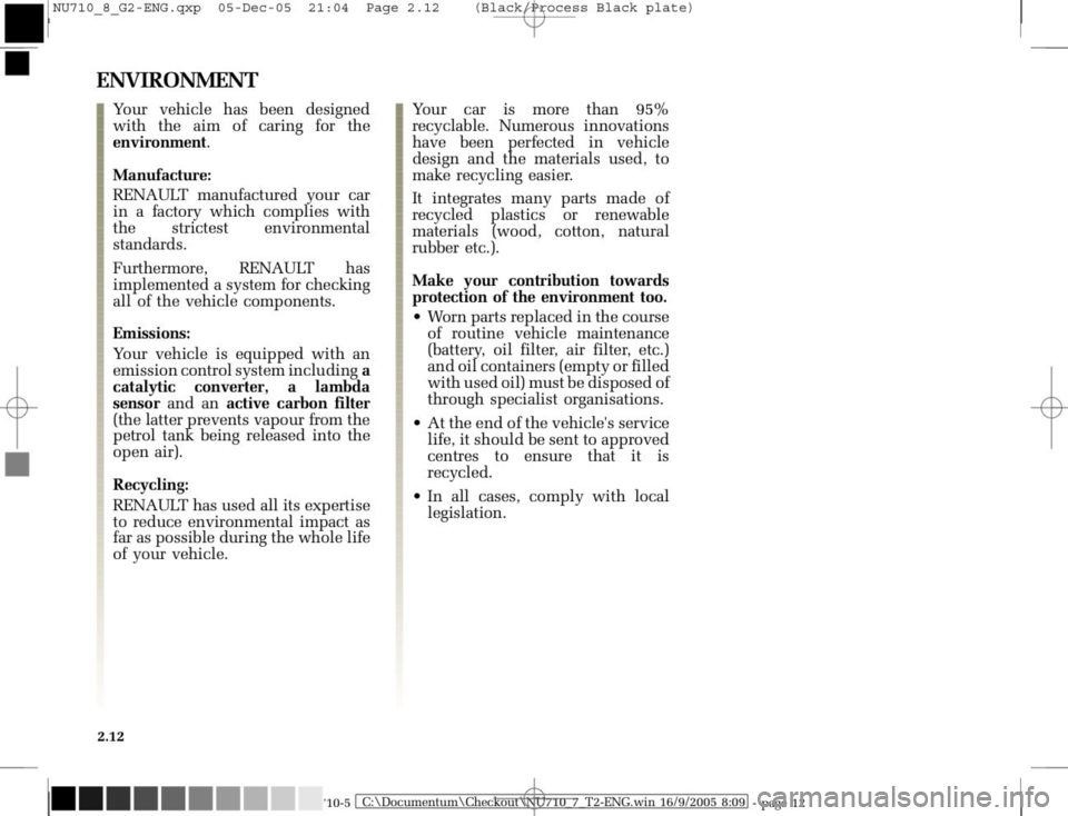 RENAULT MODUS 2008 1.G Owners Manual 