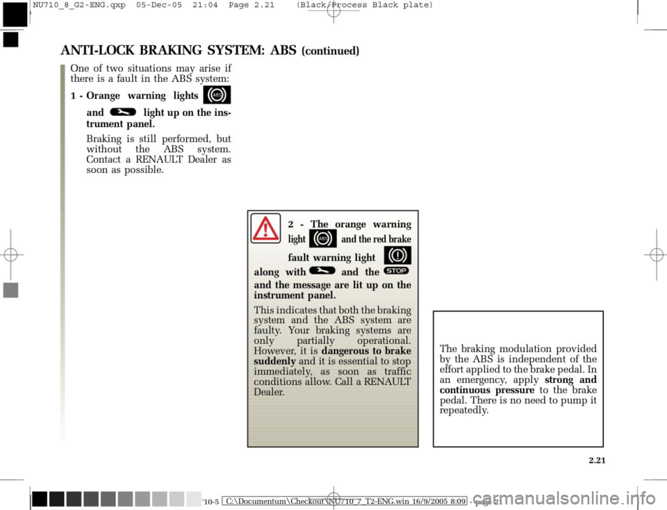 RENAULT MODUS 2008 1.G Owners Manual 
