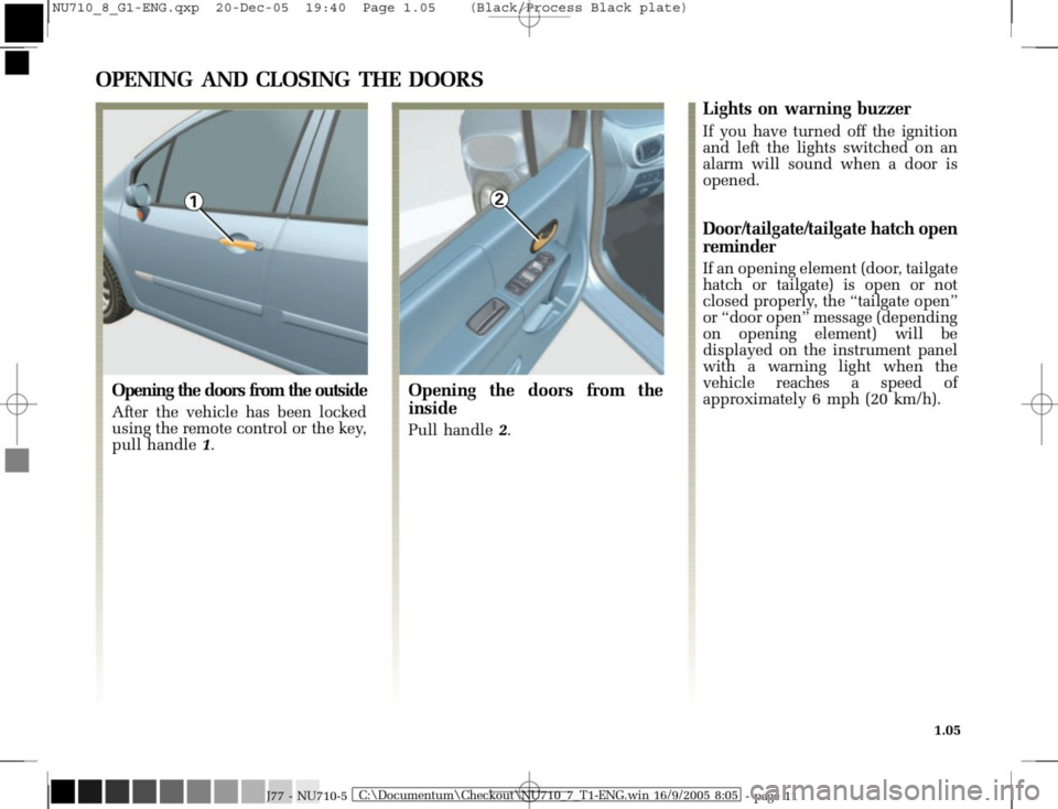 RENAULT MODUS 2008 1.G Owners Manual 