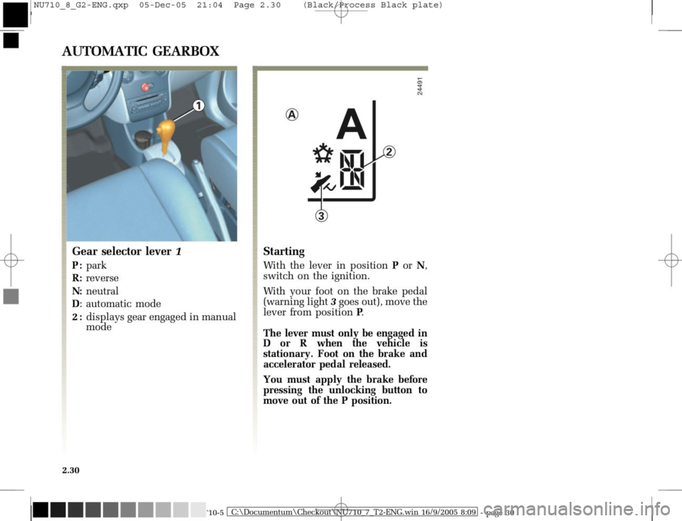 RENAULT MODUS 2008 1.G Owners Manual 