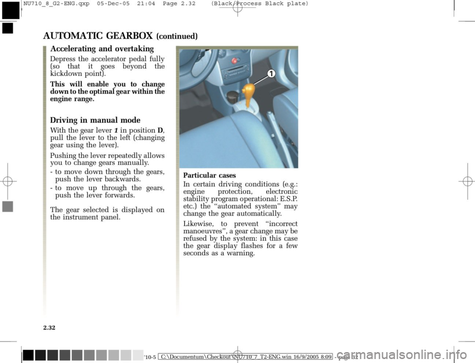 RENAULT MODUS 2008 1.G Owners Manual 