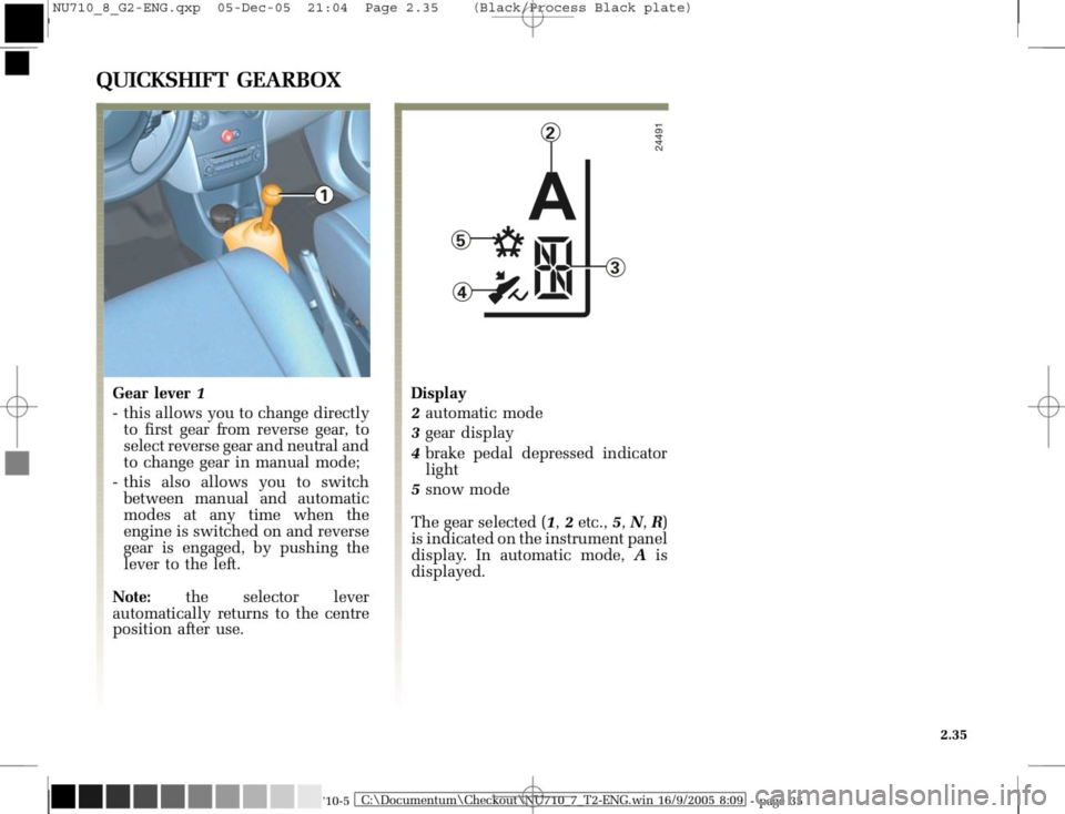 RENAULT MODUS 2008 1.G Owners Manual 