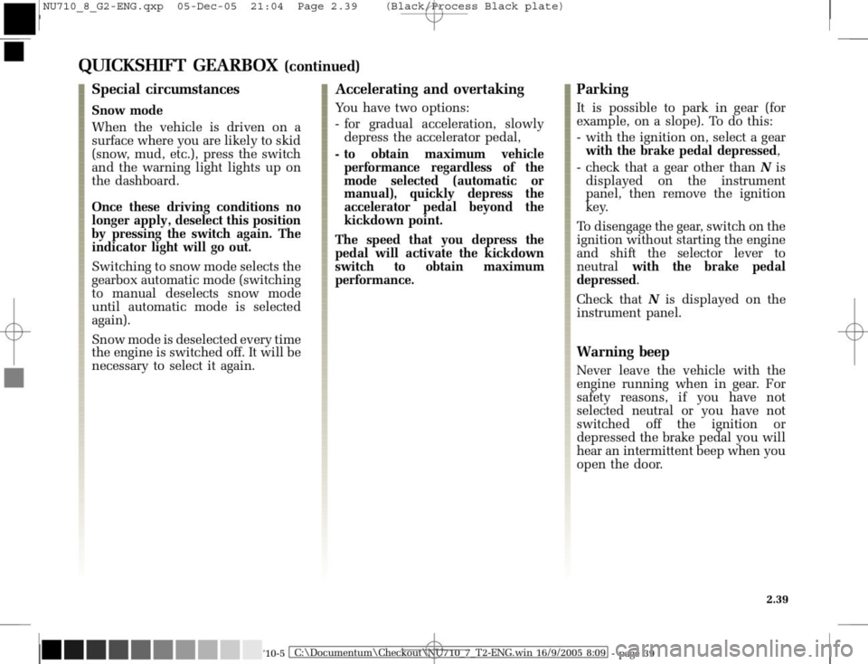 RENAULT MODUS 2008 1.G Owners Manual 