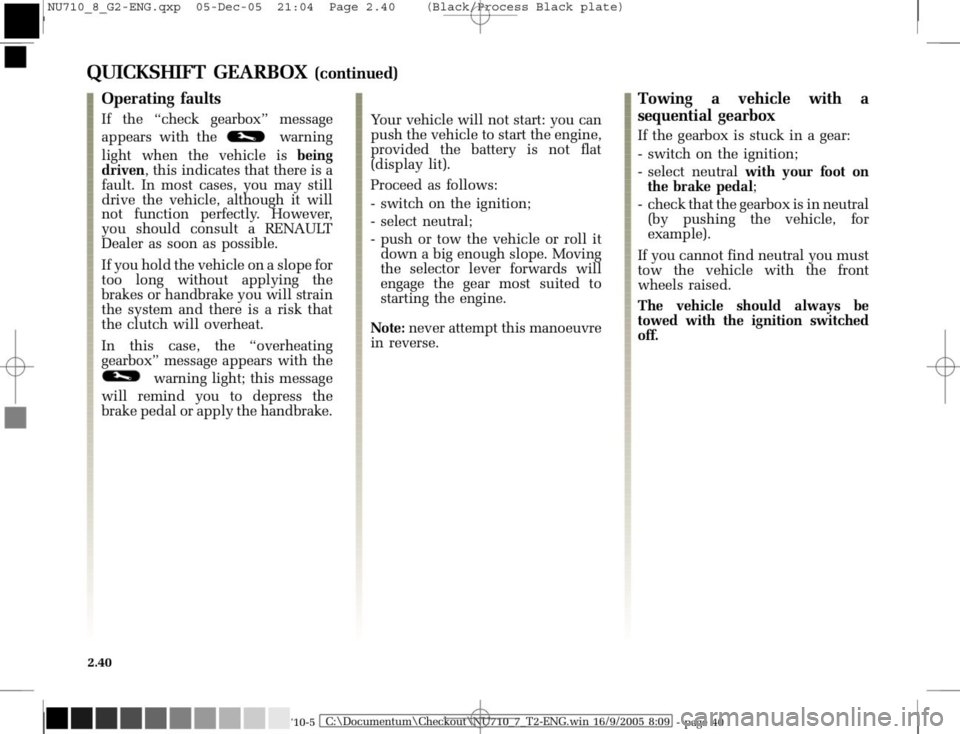 RENAULT MODUS 2008 1.G Owners Manual 