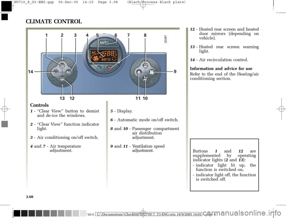 RENAULT MODUS 2008 1.G Owners Manual 