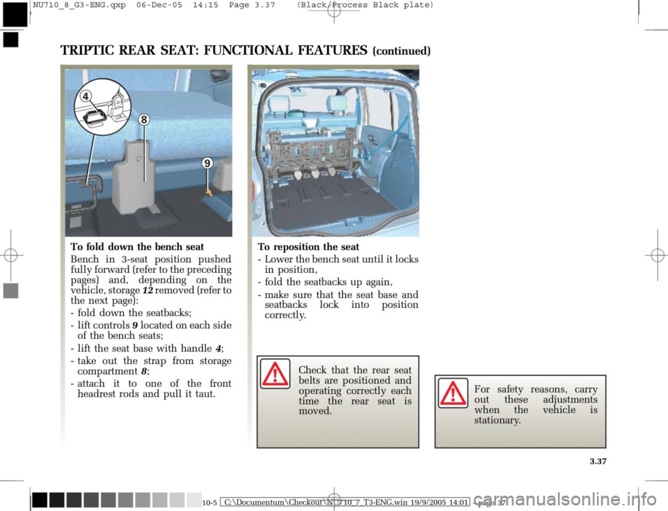 RENAULT MODUS 2008 1.G Owners Manual 
