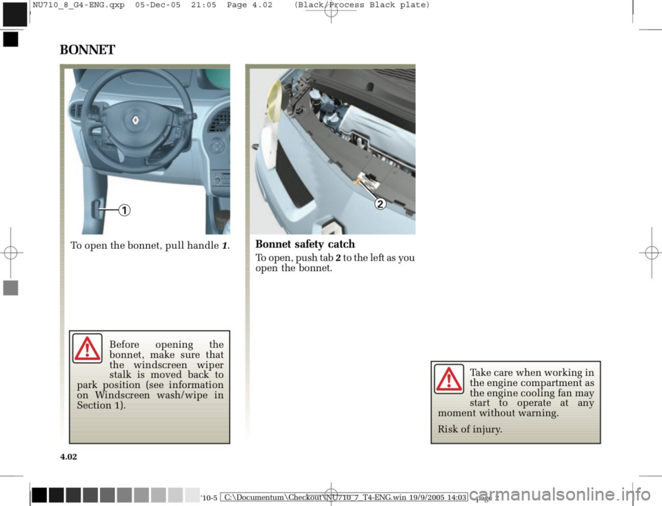 RENAULT MODUS 2008 1.G Owners Manual 