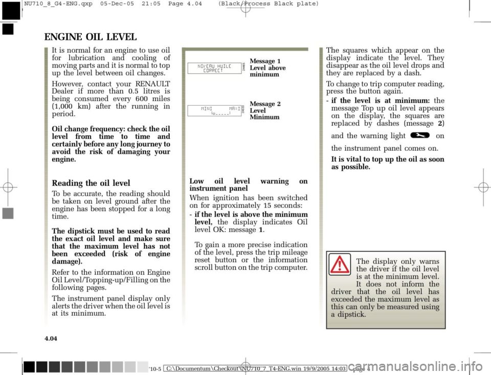 RENAULT MODUS 2008 1.G Owners Manual 
