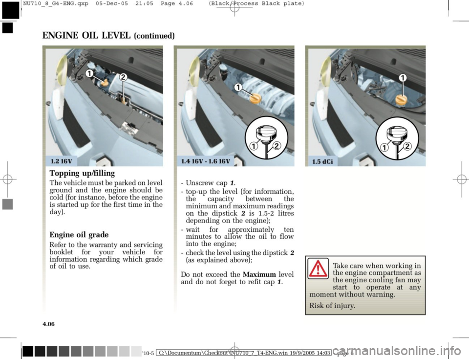 RENAULT MODUS 2008 1.G Owners Manual 