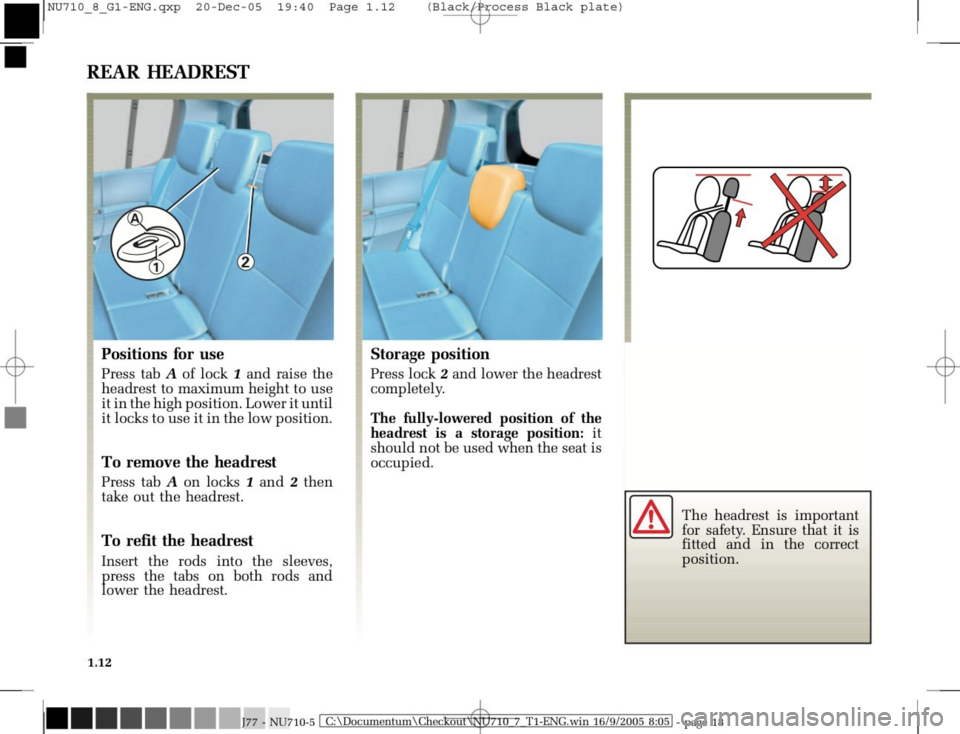 RENAULT MODUS 2008 1.G Owners Manual 