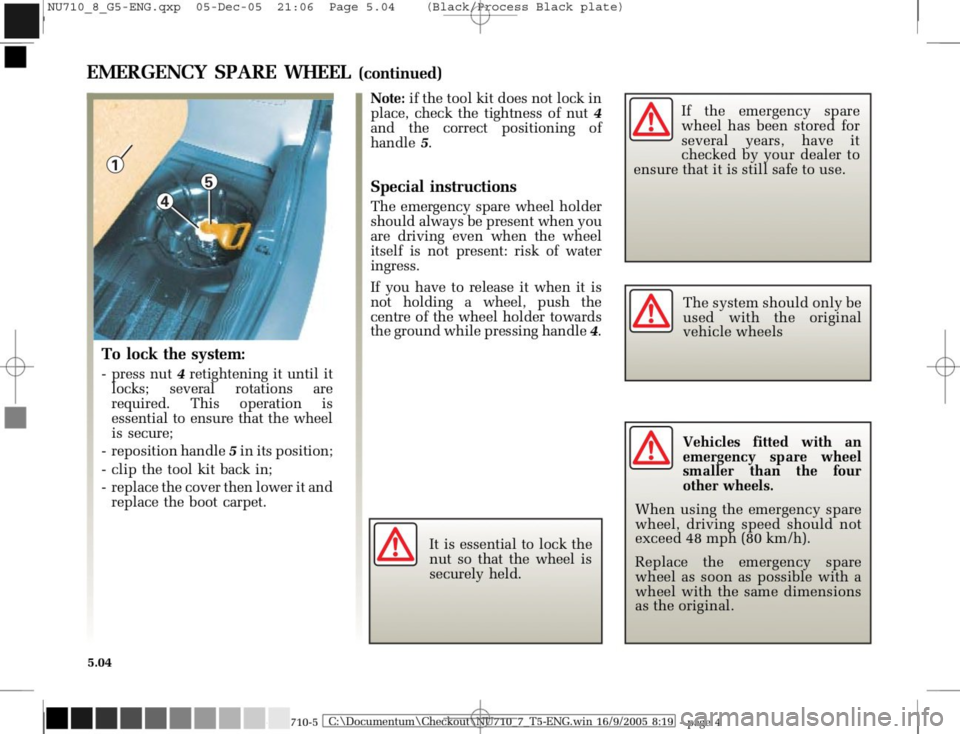 RENAULT MODUS 2008 1.G Owners Manual 