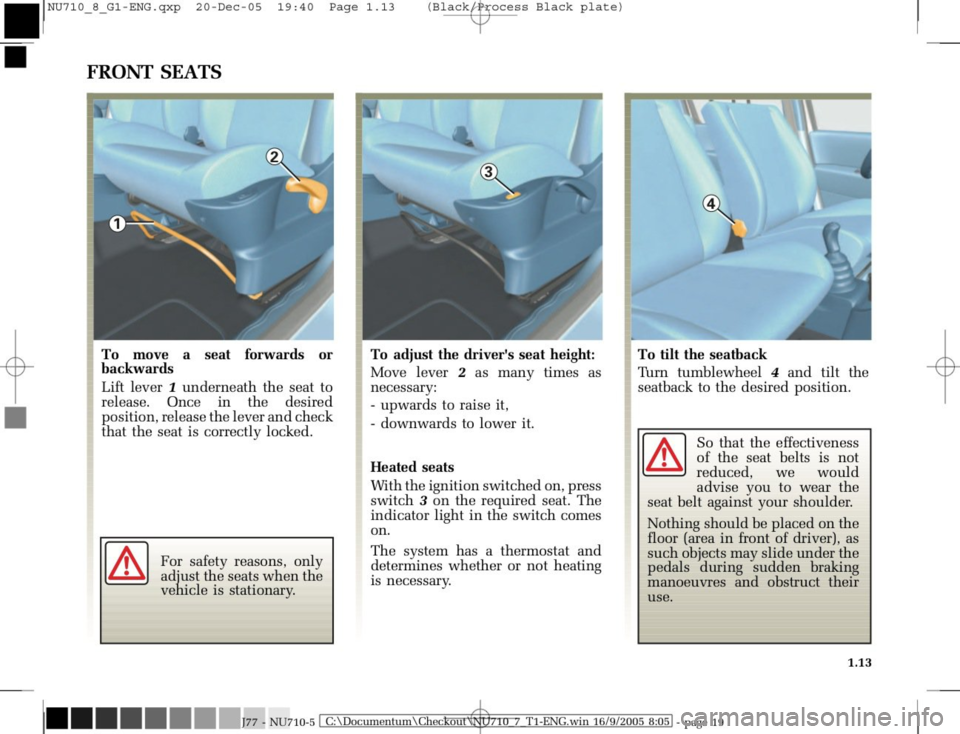 RENAULT MODUS 2008 1.G Owners Manual 